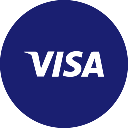 Circle, payment, round icon, visa icon